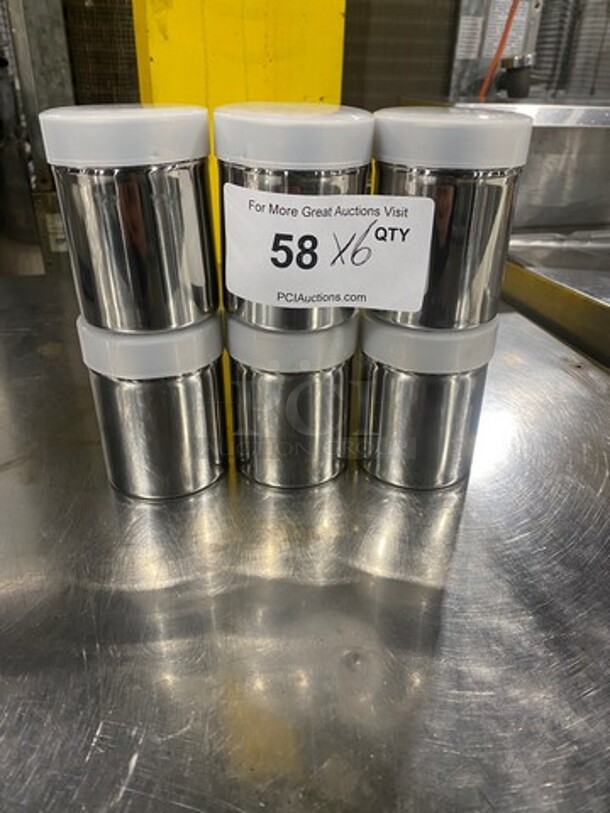 NEW! Seasoning/ Salt And Pepper Shakers! 6x Your Bid! - Image 1 of 5