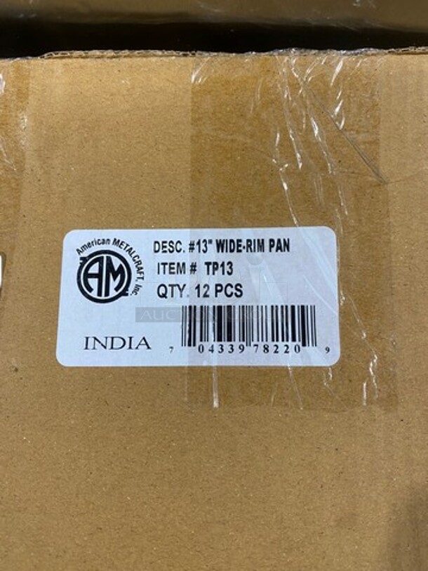 NEW! IN THE BOX! American Metalcraft Round Food Serving Trays! Model: TP13 - Image 2 of 7