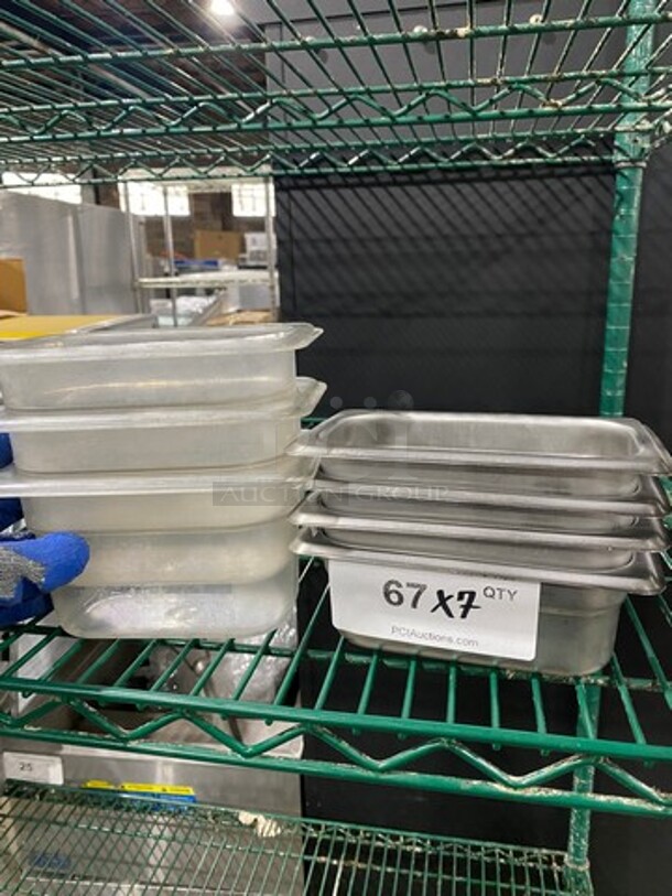 MISCELLANEOUS! Winco Commercial Steam Table/ Prep Table Food Pans! All Stainless Steel! Cambro Clear Poly Food Containers! 7x Your Bid! - Image 2 of 10