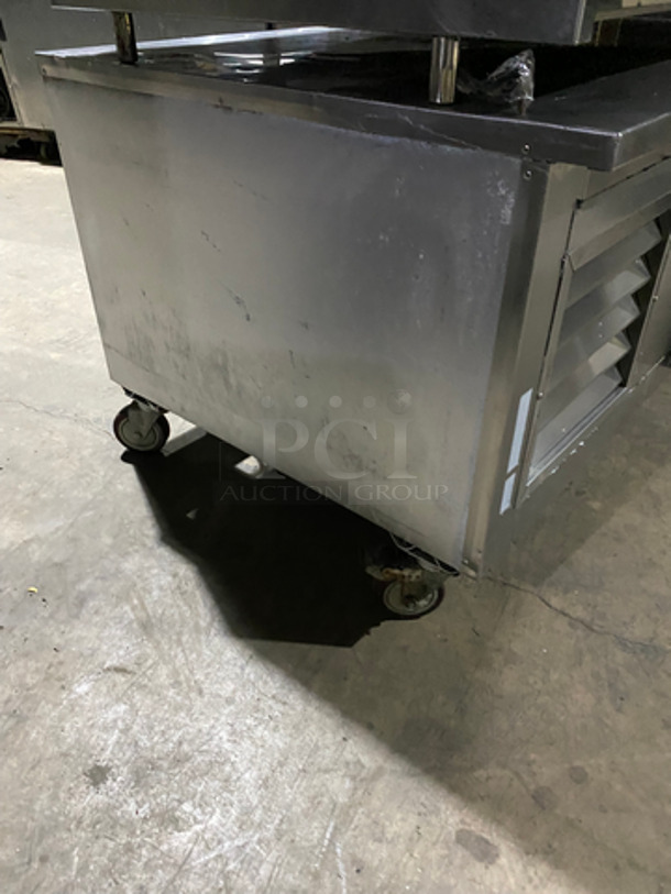 Leader Commercial 2 Drawer Chef Base/Equipment Stand! All Stainless Steel! On Casters! Model: LB48S/C SN: PU05M0037b 115V 60HZ 1 Phase - Image 3 of 8