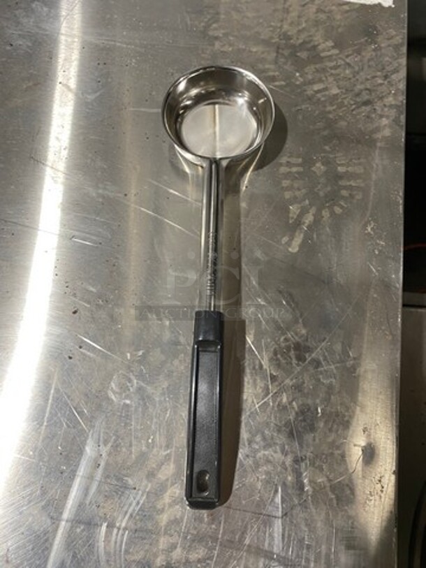 NEW! 6 OZ Serving Spoons! Stainless Steel With Poly Handle! 6x Your Bid! - Image 2 of 6