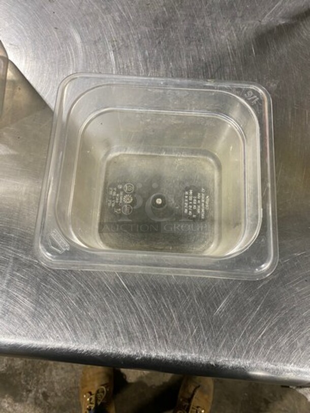 Cambro Clear Poly 1/6x4" Food Containers! 15x Your Bid! - Image 3 of 8