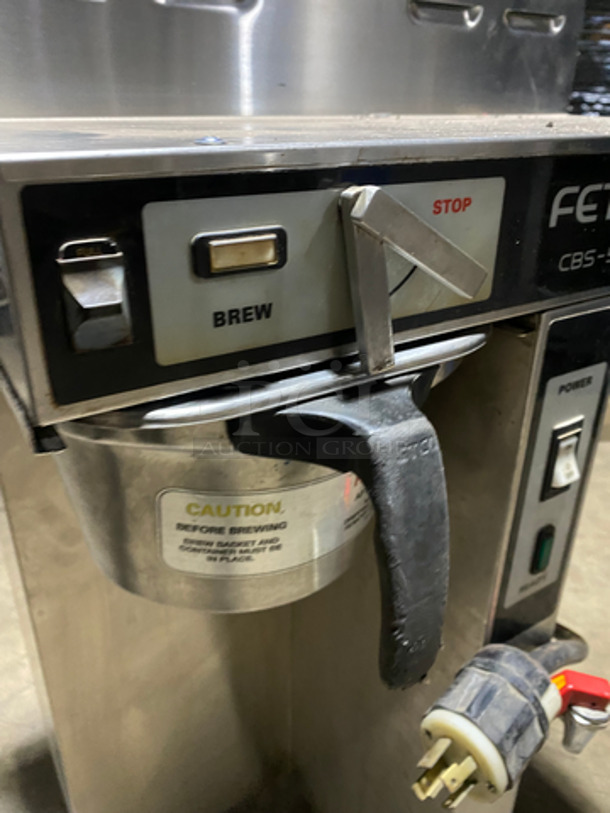 Fetco Commercial Countertop Dual Side Coffee Brewer Machine! All Stainless Steel! Model: CBS-52H - Image 5 of 9