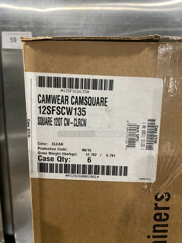 NEW! IN THE BOX! Cambro 12Qt Clear Poly Food Containers! - Image 3 of 7