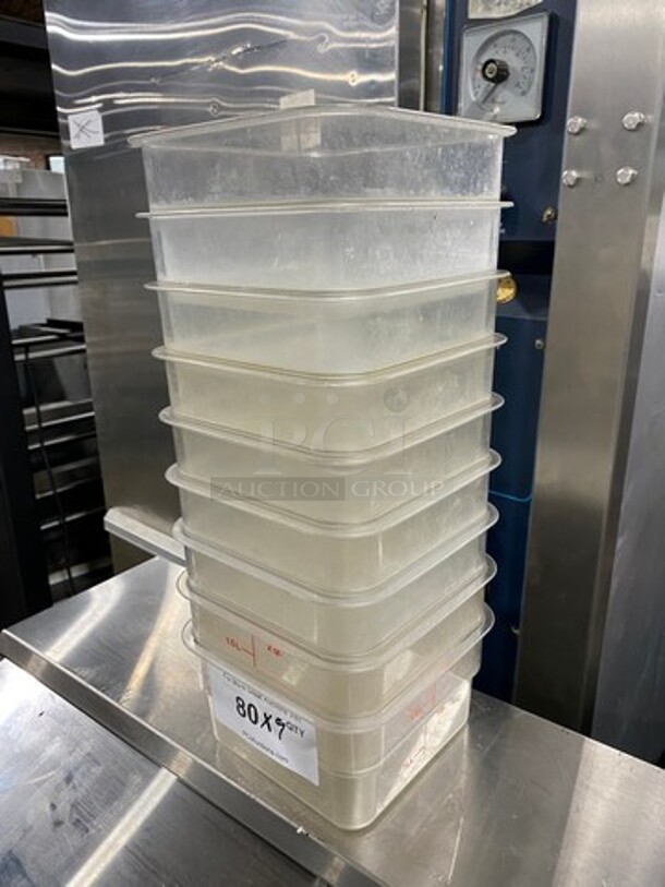 Cambro Clear Poly Food Containers! 9x Your Bid! - Image 2 of 7