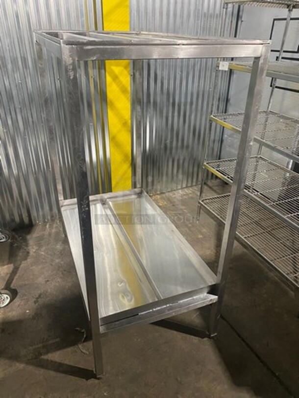 WOW! All Stainless Steel Commercial CUSTOM MADE Keg Rack! On Legs! - Image 8 of 8
