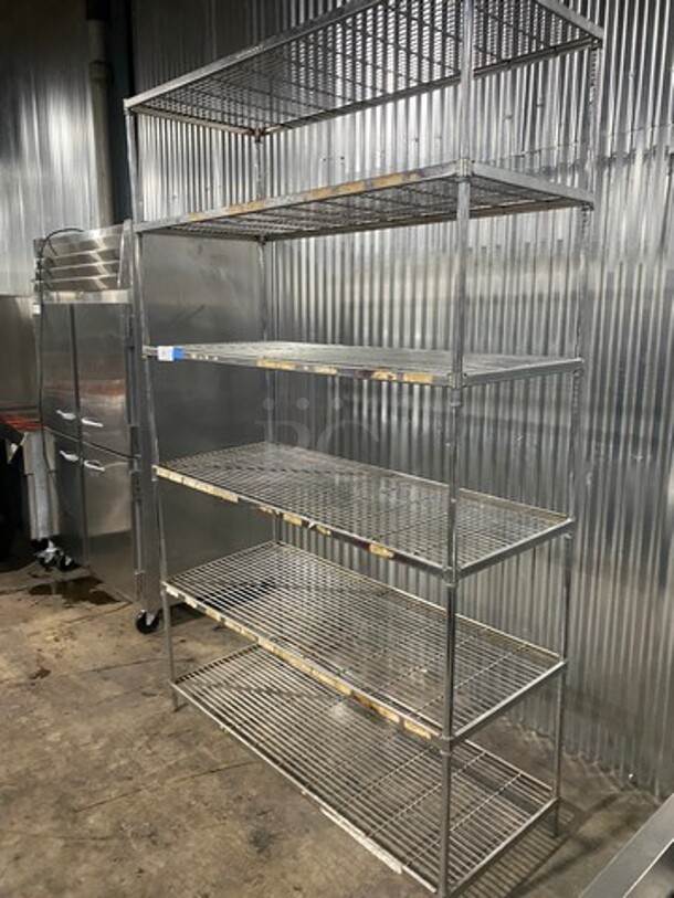 BEAUTIFYL! Postmaster Commercial 6 Tier Metal Shelf! On Legs! - Image 8 of 8