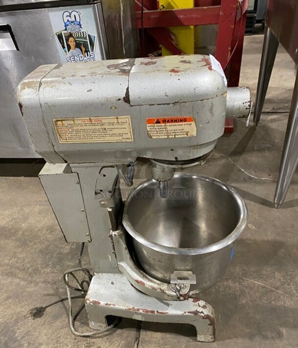 Berkel Commercial 20QT Planetary Mixer! With Mixing Bowl! MODEL PM20 SN:0515987 110V 1PH  - Image 2 of 9