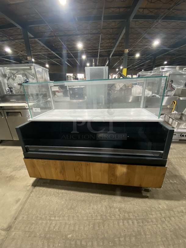 Structural Concepts Commercial Open Grab-N-Go Display Case Merchandiser! With Top Dry Display Case Merchandiser! With Rear Access Doors! On legs!  Model: SBZ6652DR SN: 0886211DU313092 220V 60HZ 1 Phase
 - Image 1 of 7