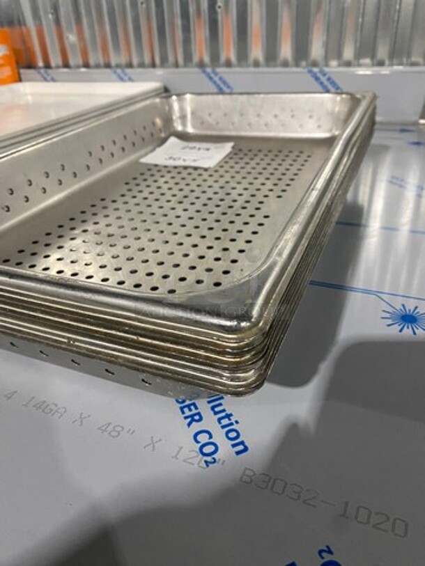 All Stainless Steel Full Size Perforated Hotel Pan! 4 x Your Bid! - Image 2 of 6