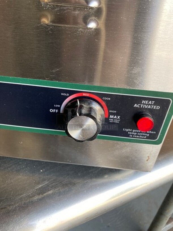 Winco Commercial Countertop Single Well Food Warmer! All Stainless Steel! Model: FWS600 SN: FWS60010014895 120V - Image 7 of 8