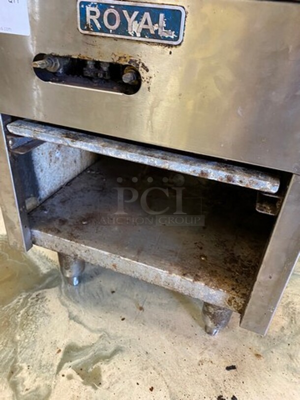Royal Commercial Gas Powered Single Burner Stock Pot Range! Stainless Steel! On Legs! WORKING WHEN REMOVED! - Image 6 of 7