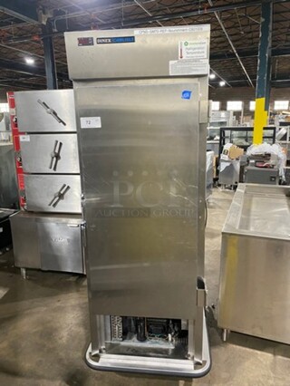 Dinex Commercial Single Door Cooler! All Stainless Steel! On Casters! Model: IRAC12DS SN: 183845N 120V