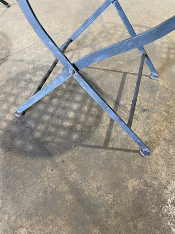 Black Metal Foldable Patio Chairs! 10x Your Bid! - Image 6 of 6