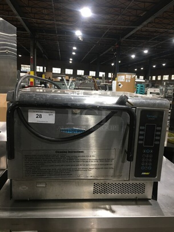 2010 Turbo Chef Commercial Countertop Rapid Cook Oven/ Microwave Oven! All Stainless Steel! Tornado Series Model: NGCD6 SN: NGCD6D06168 208/240V 60HZ 1 Phase