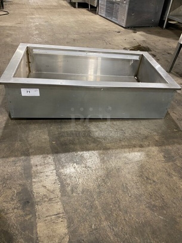 Commercial Drop In Ice Bin! Solid Stainless Steel!