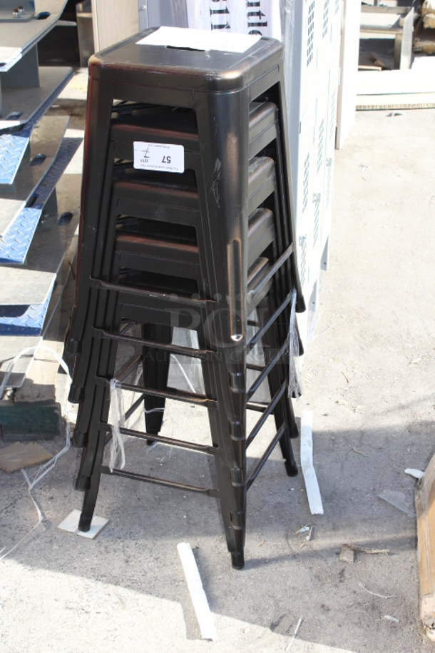 BRAND NEW SCRATCH & DENT! Box Of 164CMBKLSCPD Lancaster Table & Seating Alloy Series Distressed Copper Outdoor Backless Counter Height Stool. 5x Your Bid

 - Image 4 of 4