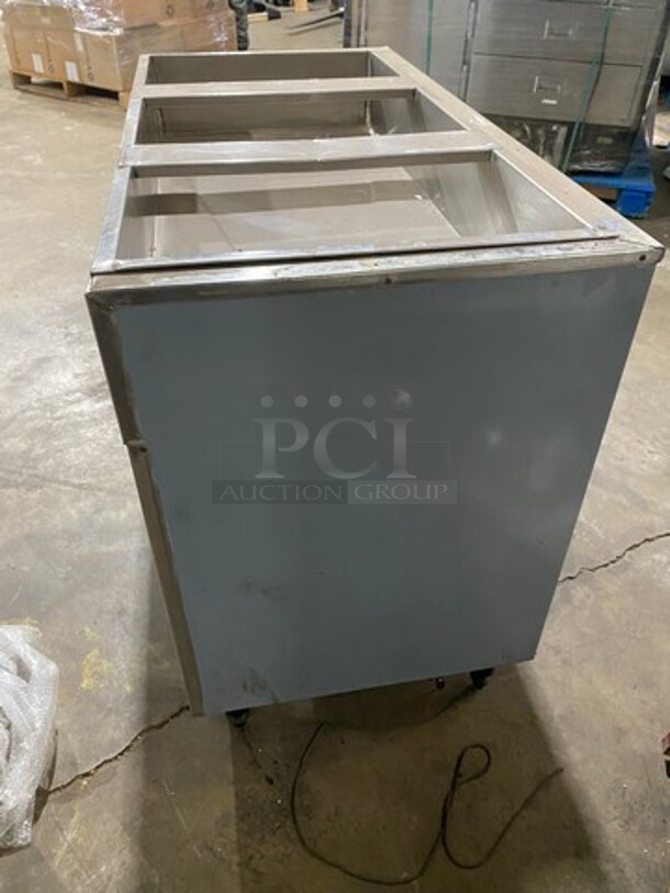 Commercial Gas Powered 3 Well Steam Table! With Storage Space Underneath! All Stainless Steel! On Legs! - Image 4 of 6