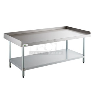 BRAND NEW SCRATCH AND DENT! Regency 600ES3060G 30" x 60" 16-Gauge Stainless Steel Equipment Stand with Galvanized Undershelf. May Be Missing Pieces.