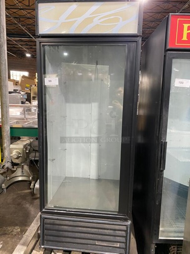 True Commercial Single Door Reach In Refrigerator Merchandiser! With View Through Door! Model: GDM26 SN: 4163902 115V 60HZ 1 Phase