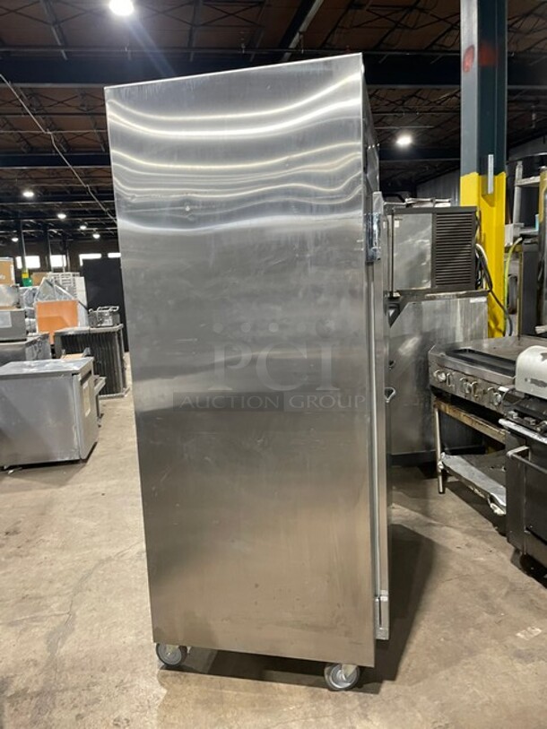 Traulsen Commercial 2 Door Reach In Freezer! With Racks! All Stainless Steel! Model LT232WUT Serial 227187! 208/115V 1Phase! On Casters! Working When Removed!  - Image 3 of 10
