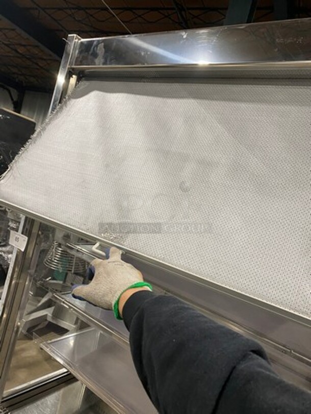 Grab N'Go Open Refrigerated Display Cooler Merchandiser! With Night Cover! Stainless Steel! On Casters! - Image 6 of 9