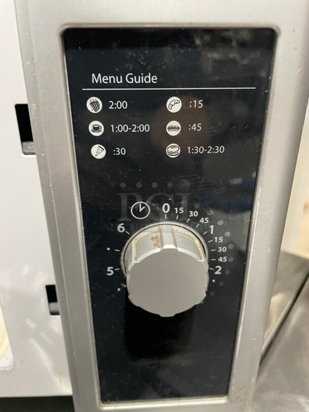Amana Commercial Countertop Microwave Oven! On Legs! 120V 1 Phase! Model: RMS10D SN: 1204400009! - Image 7 of 8