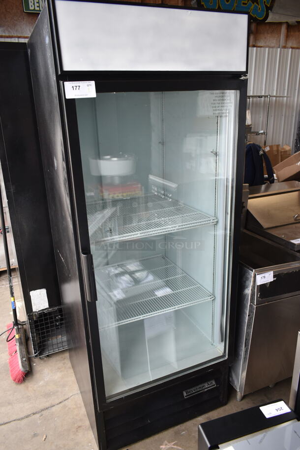 Beverage Air MT27 Metal Commercial Single Door Reach In Cooler Merchandiser w/ Poly Coated Racks. 115 Volts, 1 Phase. Tested and Working! - Image 1 of 3