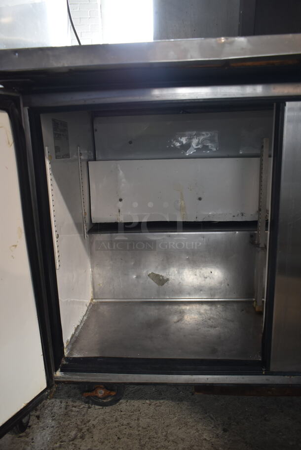 True Stainless Steel Commercial 2 Door Undercounter Cooler on Commercial Casters. 115 Volts, 1 Phase. Tested and Working! - Image 5 of 6