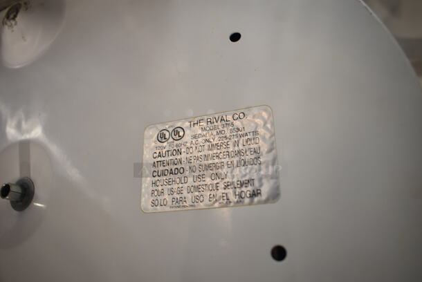 ALL ONE MONEY! Lot of Various Items Including Rival Crock Pot, 4 Crock Pot Drop Ins, 1 Lid, Hand Mixer.  - Image 7 of 8