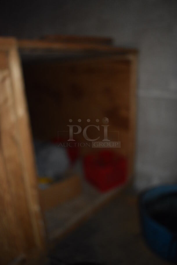 ALL ONE MONEY! Lot of 4 Wooden Boxes / Crates. 31x61x28.5. 102x48x58. 53x154x69.5 - Image 8 of 10