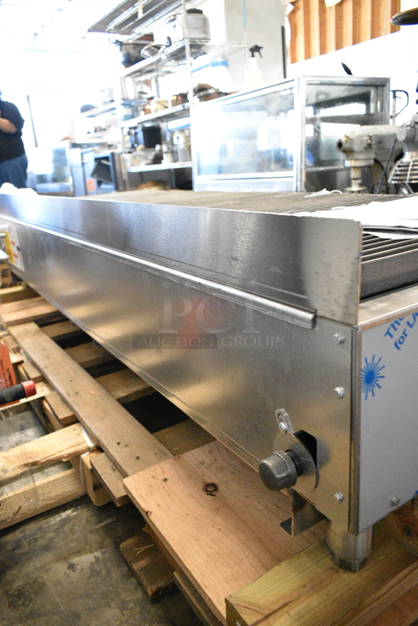 BRAND NEW SCRATCH AND DENT! Vulcan ACB72-101 Stainless Steel Commercial Natural Gas Low Profile 72" Medium-Duty Radiant Gas Countertop Charbroiler. 221,000 BTU - Image 7 of 8