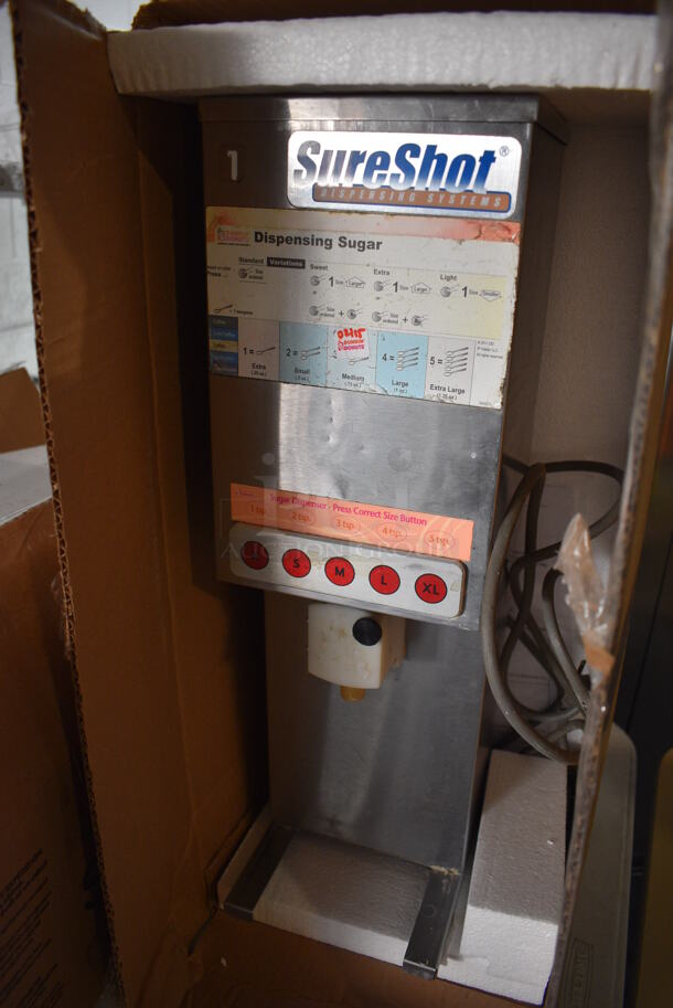 Sure Shot Model AC6.E Stainless Steel Commercial Countertop Sugar Dispenser. 120 Volts, 1 Phase. 7x12x23 - Image 2 of 6