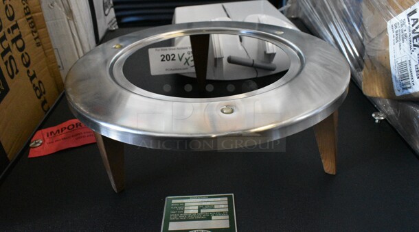 3 BRAND NEW SCRATCH AND DENT! Items Including Metal Panel, Round Metal Piece and White Poly Piece. 3 Times Your Bid!  - Image 5 of 8