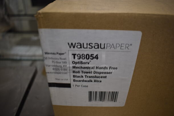 BRAND NEW IN BOX! Boardwalk Xtra Black Poly Wall Mount Hand Towel Dispenser. - Image 5 of 5