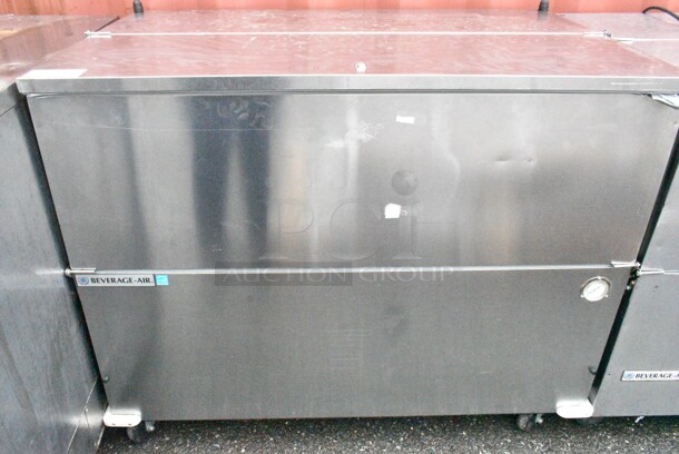 Beverage Air SM49N Stainless Steel Commercial Milk Cooler on Commercial Casters. 115 Volts, 1 Phase.  - Image 1 of 7