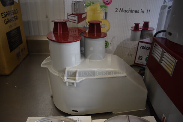 BRAND NEW IN BOX! Robot Coupe Model R2N Metal Commercial Countertop Food Processor w/ Bowl, Lid, S Blade, Continuous Feed Head, 27577 Grater Blade, 27566 Slicer Blade. 120 Volts, 1 Phase. 8x11x18. Tested and Working! - Image 6 of 9