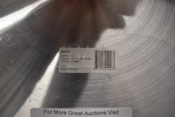 BRAND NEW! Winco ALPC-100 Metal Round Lid for Stock Pot. 21.5x21.5x2 - Image 3 of 3