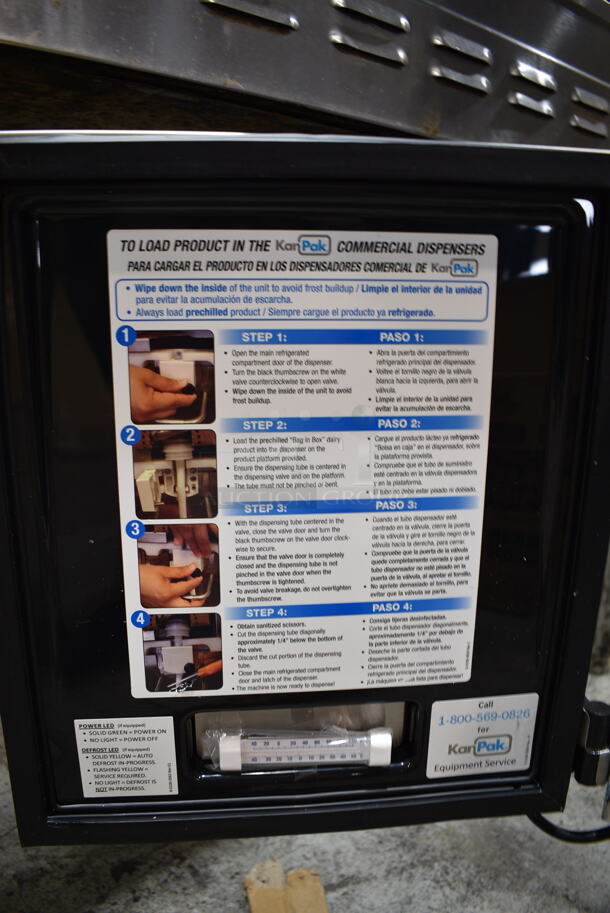 BRAND NEW SCRATCH AND DENT! KanPak CDE211 Stainless Steel Commercial Countertop Cream Dispenser. 120 Volts, 1 Phase. Tested and Powers On But Does Not Get Cold
 - Image 5 of 7