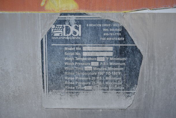 DSI SD-20-ELEL Stainless Steel Commercial Floor Style Pot and Pan Washer. 480 Volts, 3 Phase. - Image 4 of 7