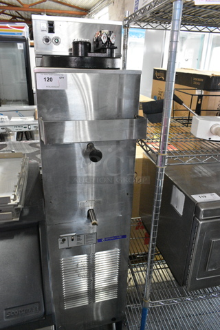 Stoelting LFS Stainless Steel Commercial Floor Style Slushie Machine. 115 Volts, 1 Phase. 