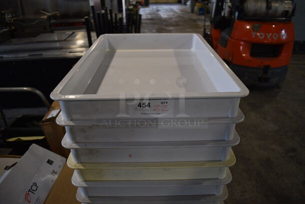 22 White Poly Dough Bins. 18x26x3. 22 Times Your Bid! - Image 1 of 4