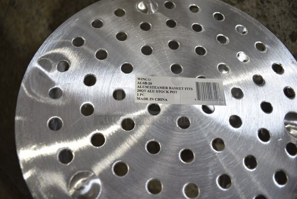 6 BRAND NEW! Winco Metal Steamer Pot Inserts Including ALSB-80, ALSB-40, ALSB-20. 6 Times Your Bid! - Image 8 of 8