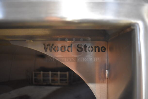 LIKE NEW! Wood Stone WS-MH-4 Stainless Steel Commercial Floor Style Wood and Gas Fired Il Forno Single Deck Pizza Oven. 54x60x75 - Image 7 of 12