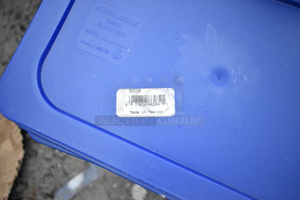 ALL ONE MONEY! Lot of Approximately 40 BRAND NEW SCRATCH AND DENT! Blue Poly Drop In Bin Lids. 16 Carlisle 3058160 Smart Lid 1/4 Size Soft Food Pan Cover, 12 Carlisle 10232B60 Smart Lid 1/2 Size Soft Food Pan Cover, 12 Carlisle 10212B60 Smart Lid Full Size Soft Food Pan Cover - Image 3 of 12