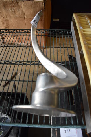 Hobart VMLH60 Metal Commercial 60 Quart Dough Hook Attachment for Mixer. 8x7x18