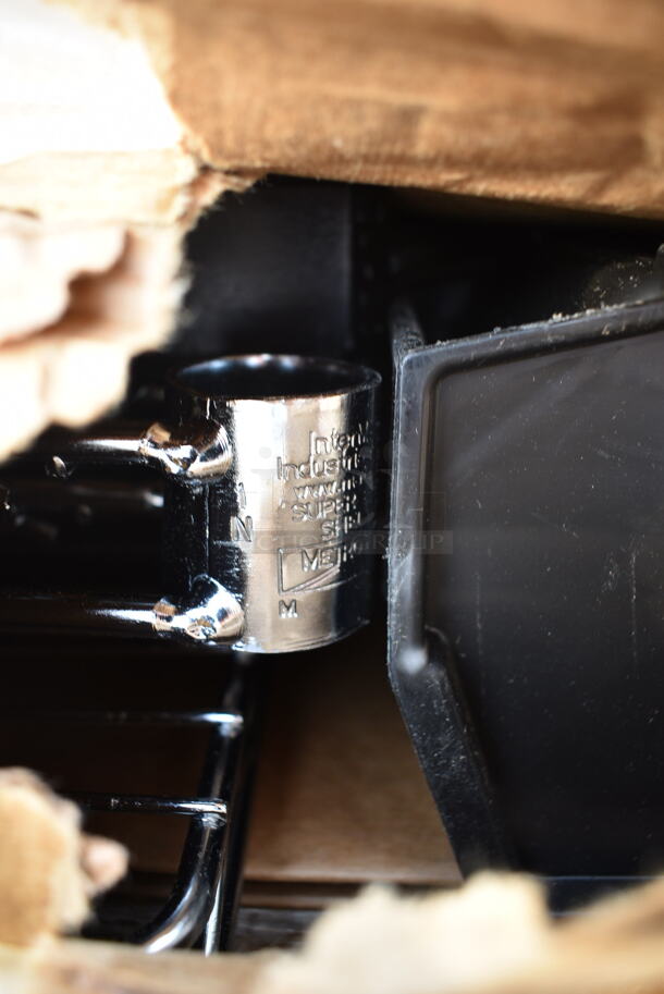 BRAND NEW SCRATCH AND DENT! Box of Chrome Finish Wire Shelves and AkroBins - Image 4 of 5