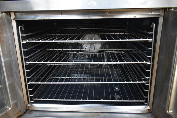 2 Blodgett Zephaire-200-G Stainless Steel Commercial Natural Gas Powered Full Size Convection Ovens w/ View Through Doors, Metal Oven Racks and Thermostatic Controls on Commercial Casters. 60,000 BTU. 2 Times Your Bid! - Image 7 of 9