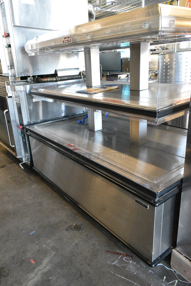 BRAND NEW SCRATCH AND DENT! Custom Deli's Inc DILW-6H Stainless Steel Commercial Floor Style 2 Tier Warming Display Case Merchandiser. 208 Volts, 3 Phase. - Image 2 of 7