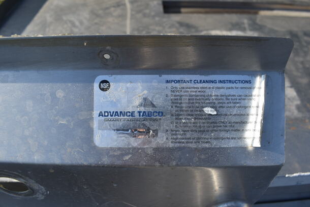 Advance Tabco Stainless Steel Commercial Single Bay Sink w/ Insinkerator Garbage Disposal. 25x26.5x42 - Image 4 of 7